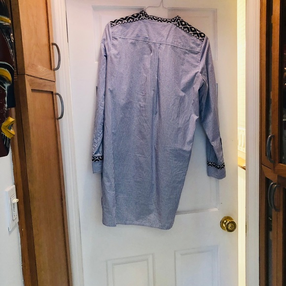 💙 JCrew Beachy Pinstripe Tunic Dress - Picture 4 of 6